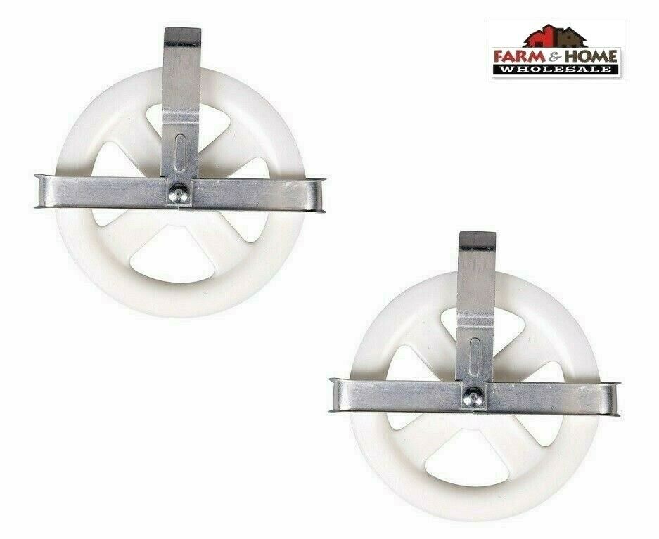 2 Clothesline 5" Pulley Laundry Clothes Dryer ~ New