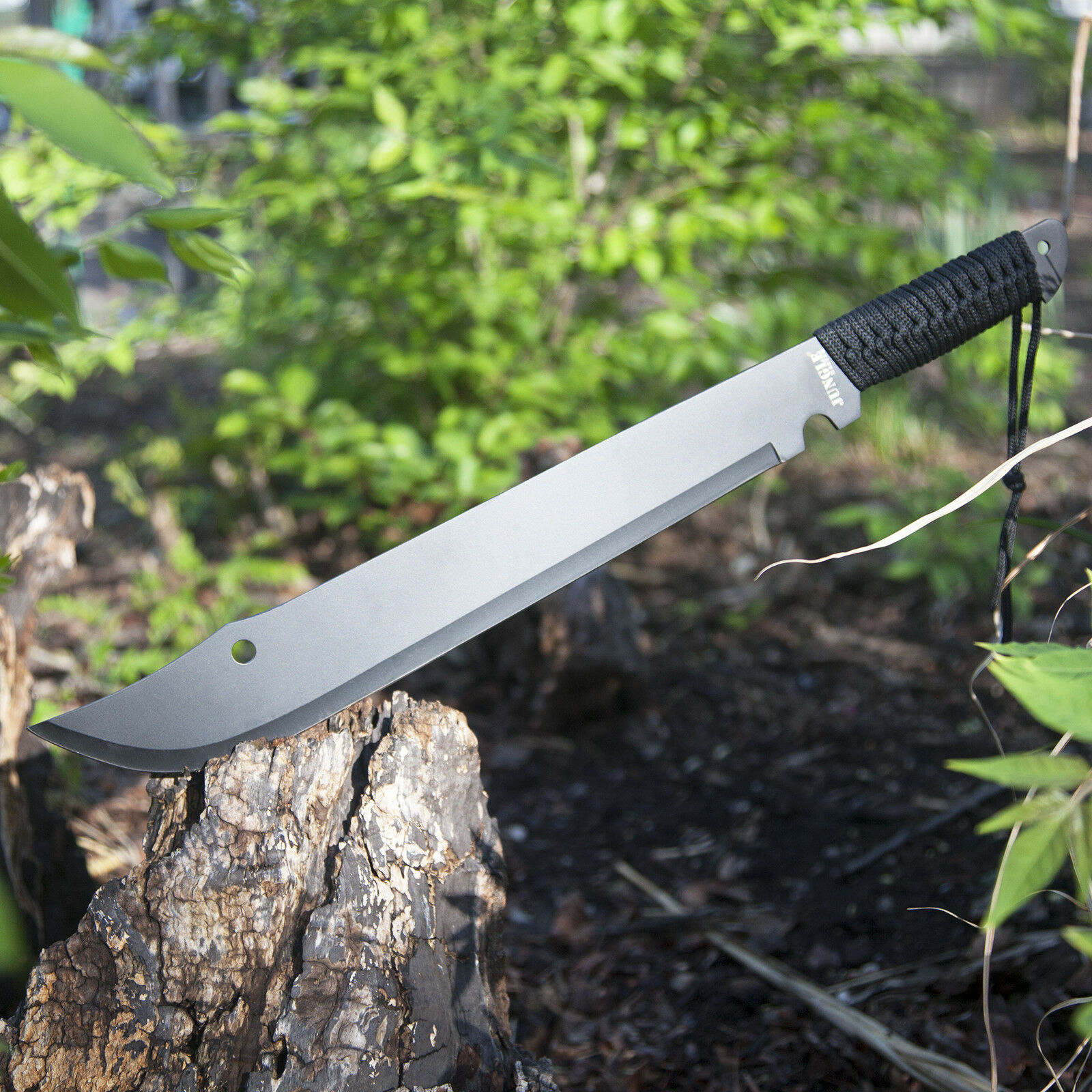21" Survival Hunting Jungle Machete Knife W/ Sheath Fixed Blade Military Sword