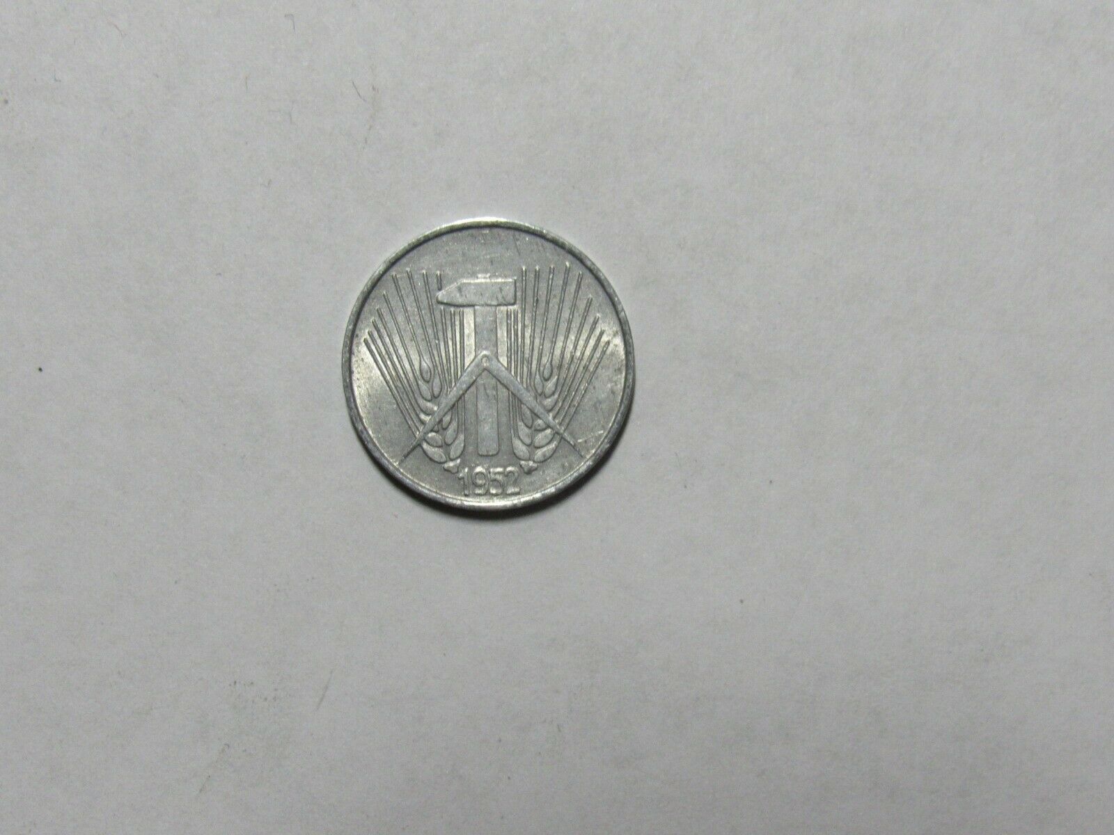 Old East Germany Coin - 1952 A 1 Pfennig - Circulated