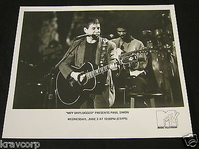 Paul Simon ‘mtv Unplugged’ 1992 Publicity Photo