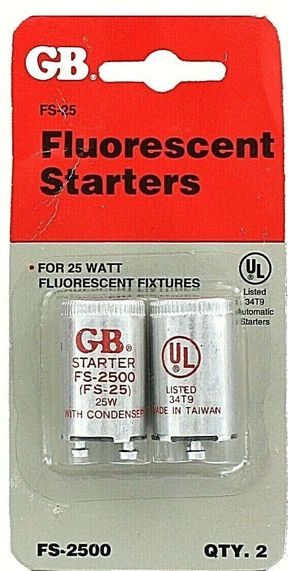 Gb Fluorescent Starter Fs-25 With Condenser (box Of20)