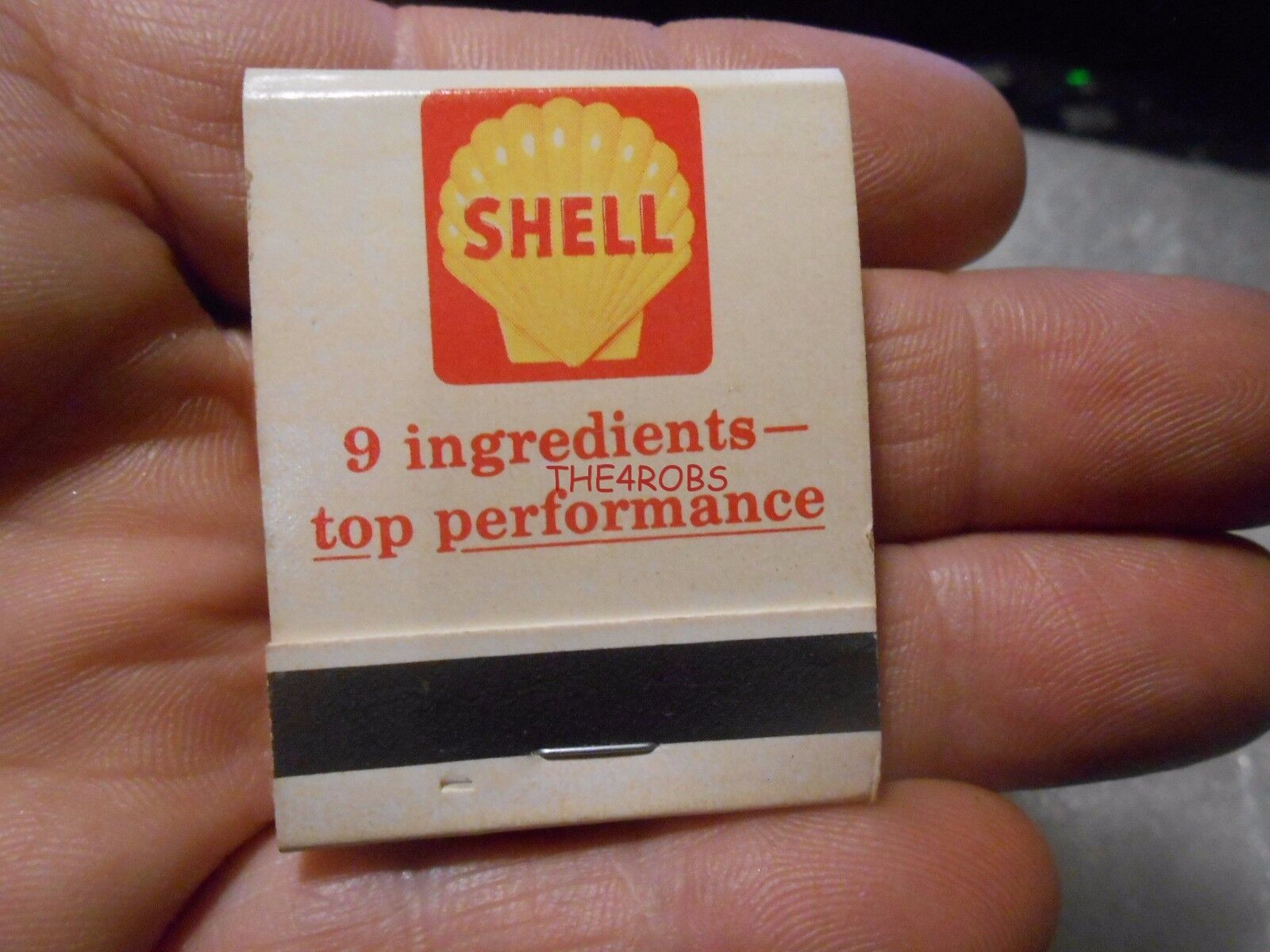 Vintage Shell Oil Gas Full Unused Front Strike Matchbook