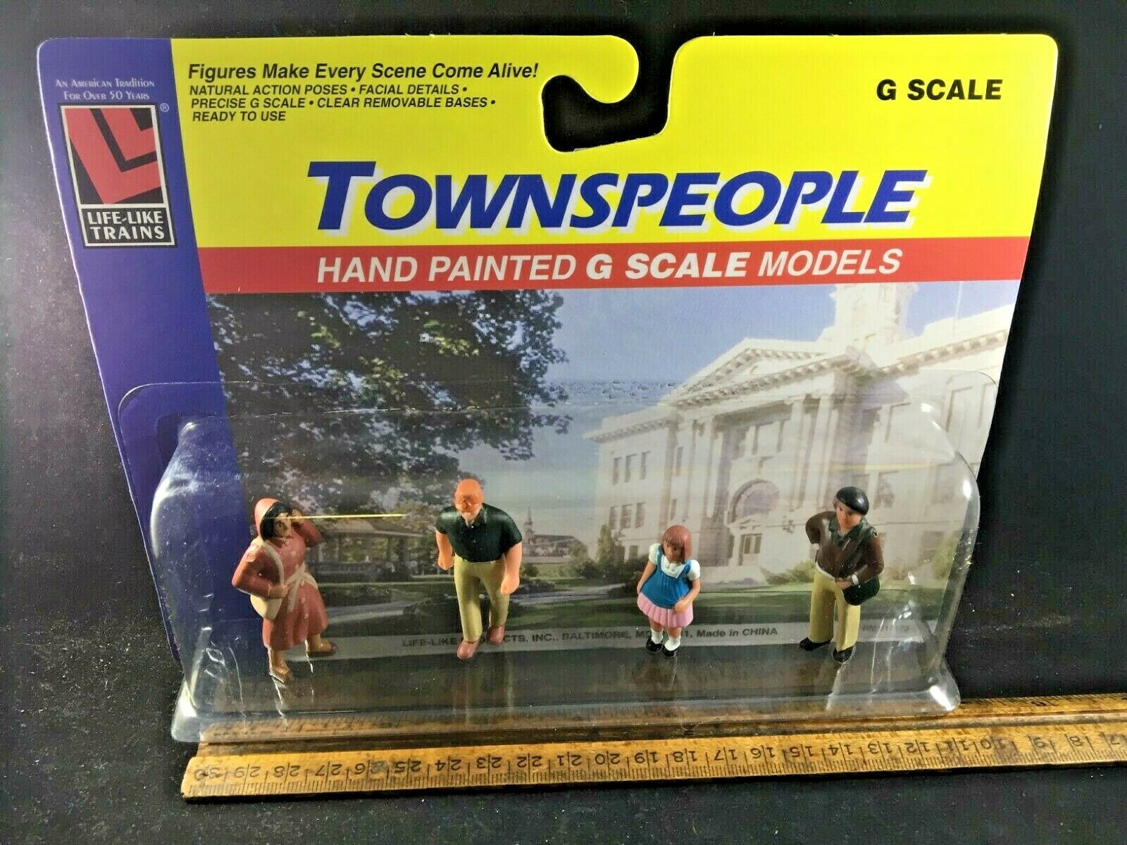 Life Like G Scale Hand Painted Townspeople Figures #1173