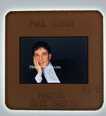 Vintage Photo 1991 Paul Simon 35mm Color Transparency Slide Warner Brothers
