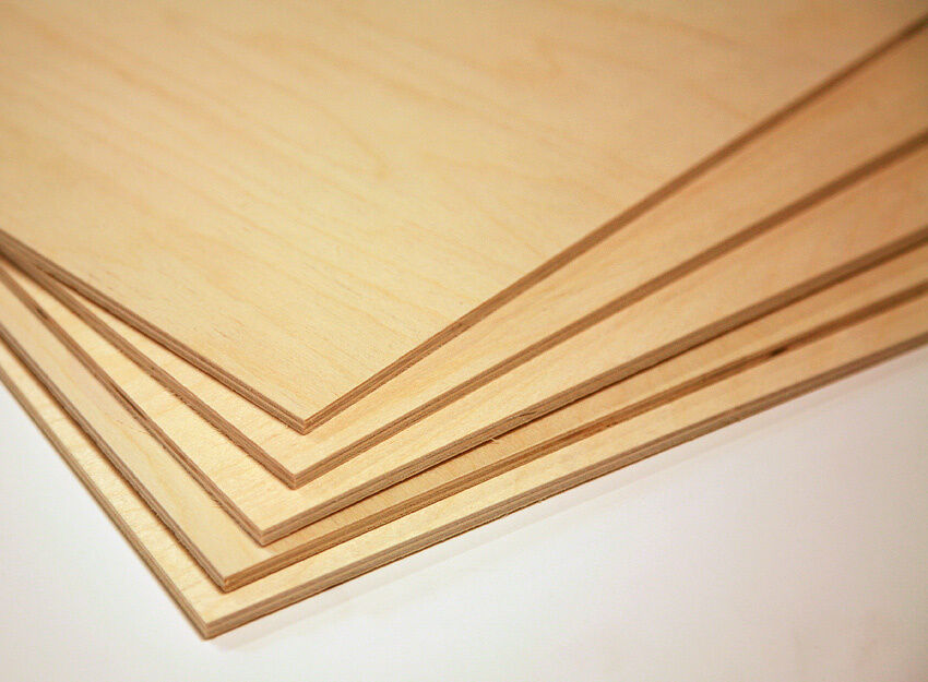 Baltic Birch Plywood 1/8" (3mm) By Approx 12" X 24" - 20 Pieces