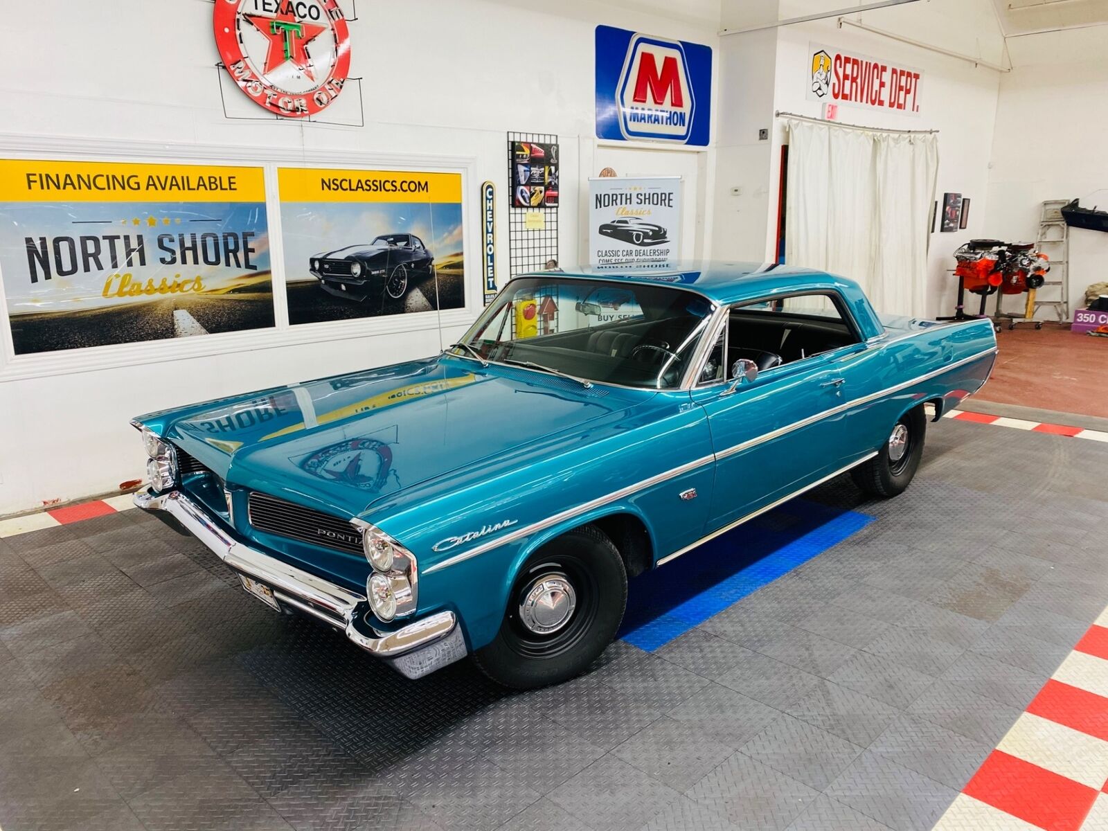 1963 Pontiac Catalina - 428 Engine - Tri Power -  4 Speed - See Video Pontiac Catalina Teal With 22,155 Miles, For Sale!