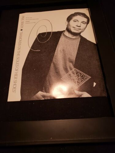 Paul Simon Diamonds On The Soles Of Her Shoes  Rare Radio Promo Ad Framed!