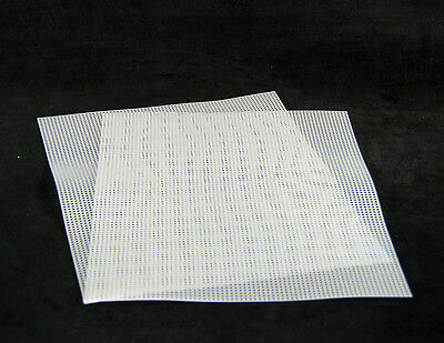 Us Made 2 Plastic Drainage Mesh / Screen / Net For Bonsai Pot 10.5"x 13.5" White