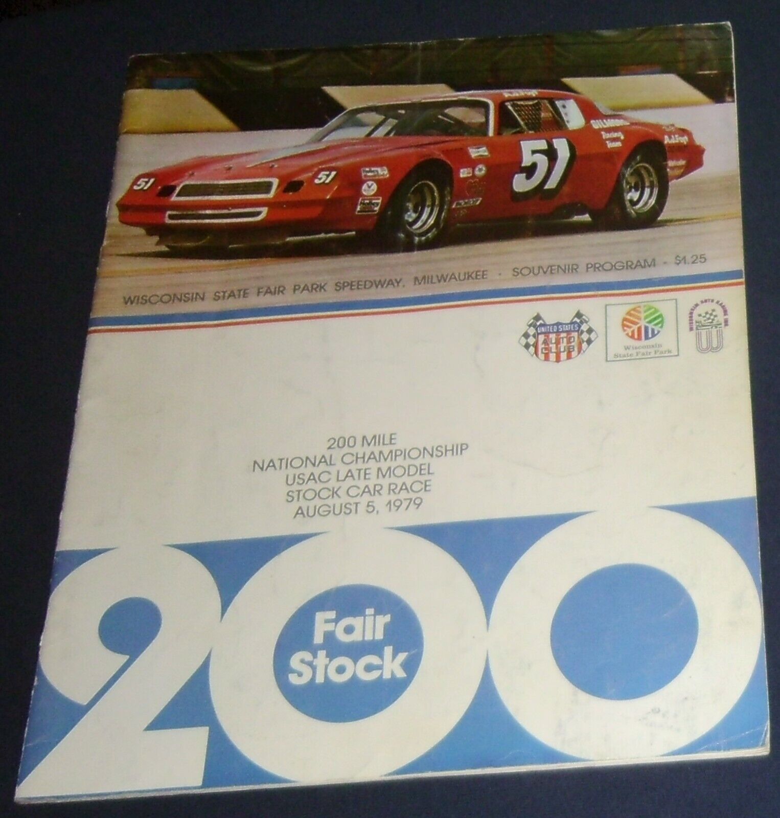 1979 Milwaukee Usac 200 Mile Stock Car Program