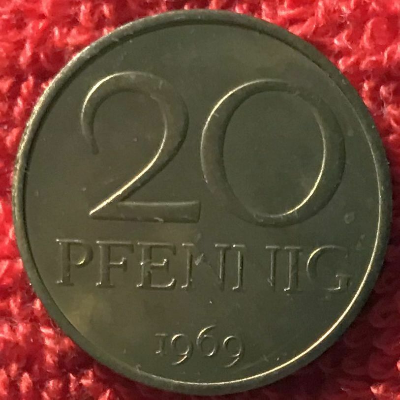 Germany Ddr Km 11 - 20 Pfennig 1969 A - Unc [1/1012]