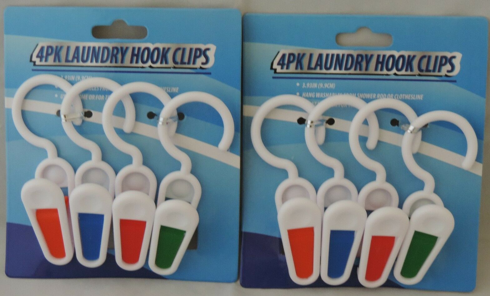 8 Laundry Hooks Sturdy Hangers Dry Plastic Clips Hanging Similar To Clothespin