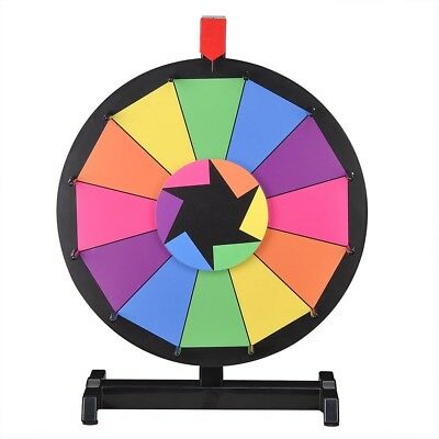 Winspin® 15" Tabletop Color Prize Wheel Of Fortune 12 Slot Spin Game Tradeshow