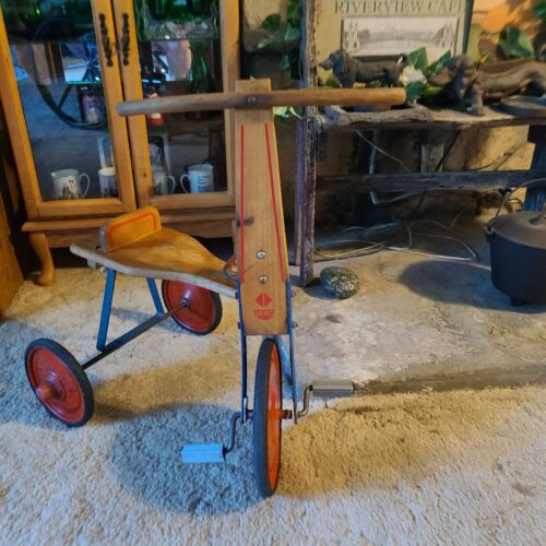 Vintage Vero Tricycle Wooden Seat Trike