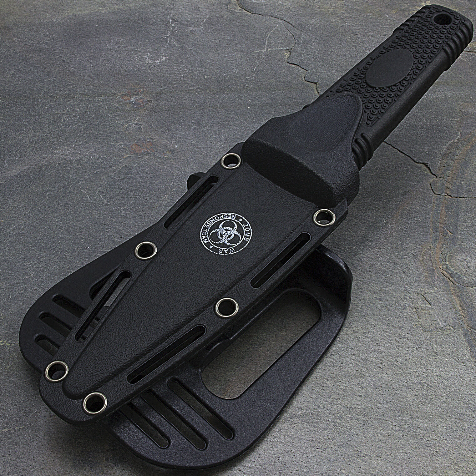 7.75" Zombie War Boot Knife With Sheath Hunting Survival Fixed Blade Tactical