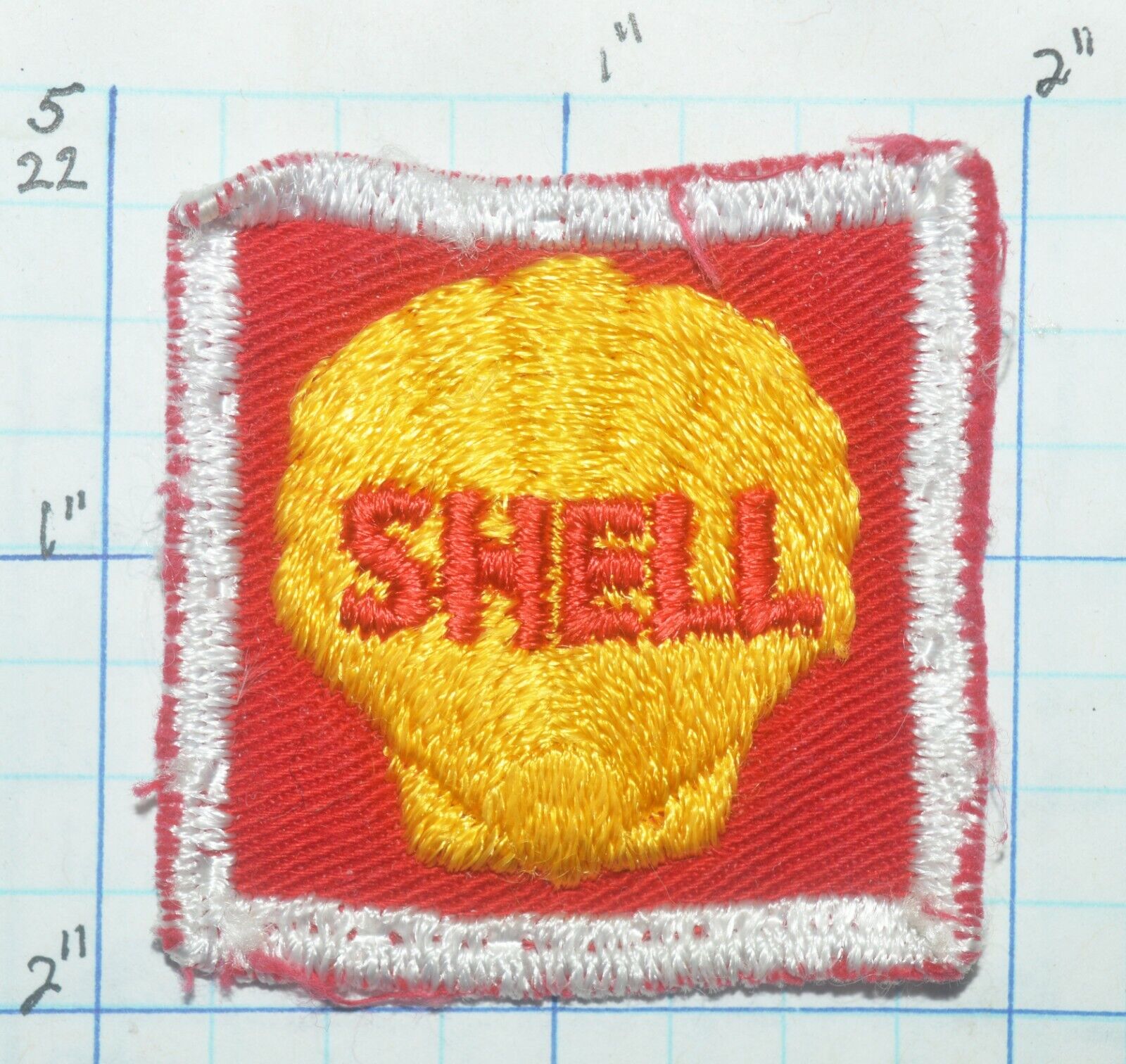 Shell Oil Gas Stations Old Vintage Advertising Employee Logo 2" Patch