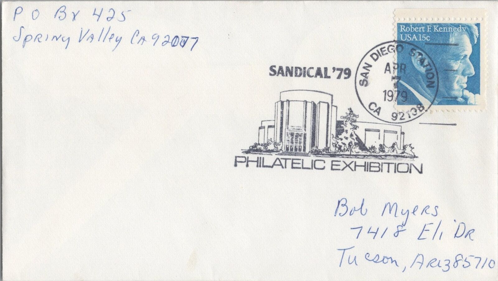 Zayix United States Event Cover - Sandical '79 - San Diego, Ca Stamp Expo