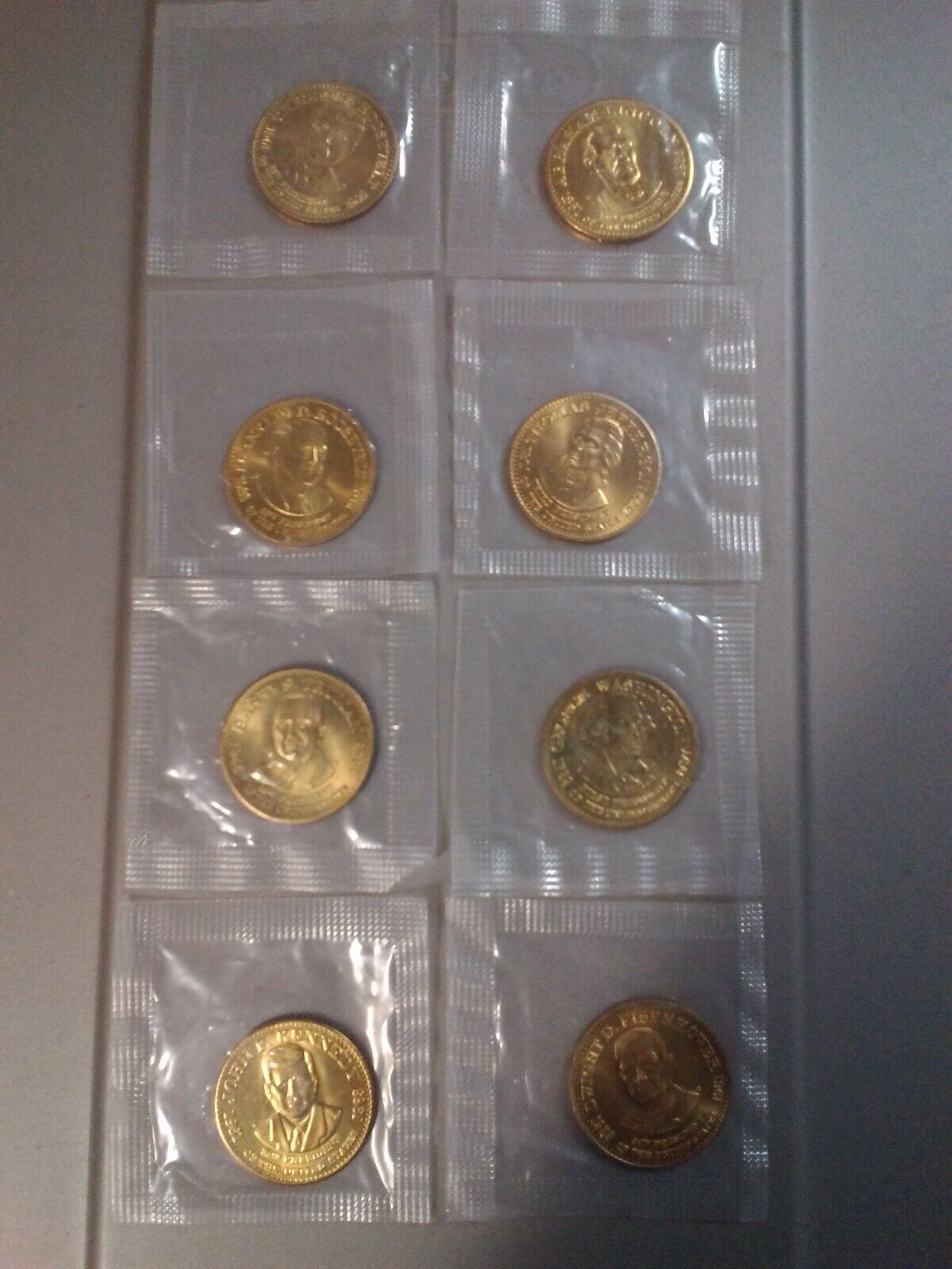 Presidential Coins Shell Gas 1992, Lot Of 8, Brand New